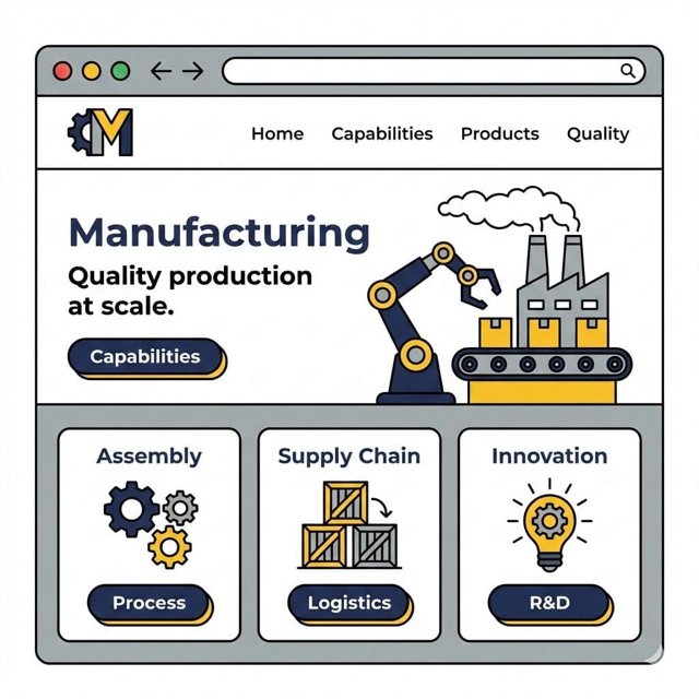 Manufacturing website design